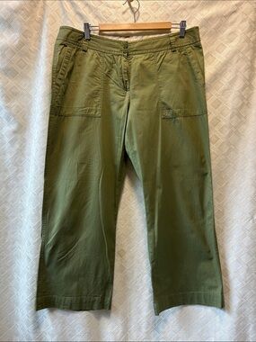 J. Crew Size 14 Women’s Wide Leg Chino Pants Light Green City Fit